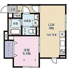 間取図画像 1LDK