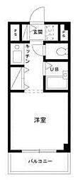 メゾン湘南 ワンルームの間取図画像