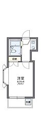 レオパレス東中野第4 1Kの間取図画像