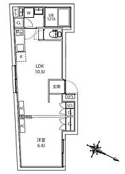 MAXIV CITY板橋区役所前 1LDKの間取図画像