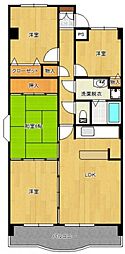 パレドーレ春日 3LDKの間取図画像
