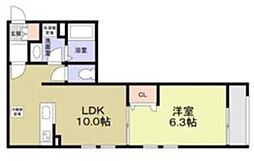 Elsa 1LDKの間取図画像