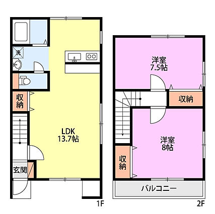 メゾネットスワン_間取り_0