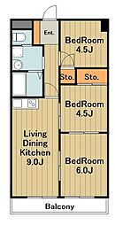 メゾンドール原宿 3LDKの間取図画像