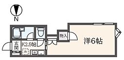 マイライフ・横浜 1Kの間取図画像