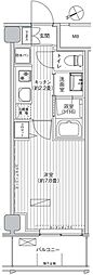 ヒューリック浅草橋江戸通 1Kの間取図画像