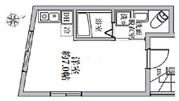 Lapis椎名町 ワンルームの間取図画像