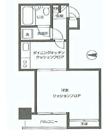 ライオンズマンション弥生町 1DKの間取図画像