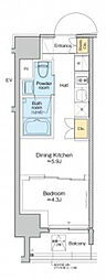プラウドフラット浅草アベニュー 1DKの間取図画像