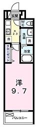 エコー 1Kの間取図画像