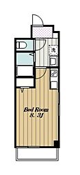 CENTRALHYATT海老名 ワンルームの間取図画像
