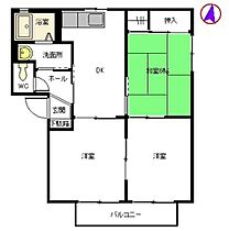 エスポワールメゾン　Ｂ棟 B0202 ｜ 大分県速見郡日出町3824-1（賃貸アパート3DK・2階・54.07㎡） その2