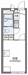 レオパレスロータス 1Kの間取図画像