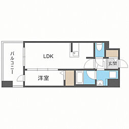 グランフォーレ千早マークスクエアウエストウイング 1LDKの間取図画像