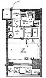 ヴェルステージ所沢 1Kの間取図画像