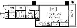 ベルウッド麻生 ワンルームの間取図画像