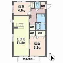 シャーメゾン名池 A0204 ｜ 山口県下関市名池町5-9（賃貸アパート2LDK・2階・52.93㎡） その2