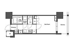 LIBRGRANT西新宿WEST 1Kの間取図画像