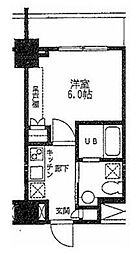 カスタリア門前仲町2 1Kの間取図画像