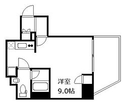 ディアレイシャス蒲田2 ワンルームの間取図画像