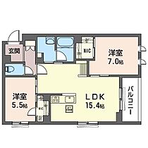 キー　スリー　ピア　III 00103 ｜ 埼玉県三郷市中央４丁目2-4（賃貸マンション2LDK・1階・63.43㎡） その2