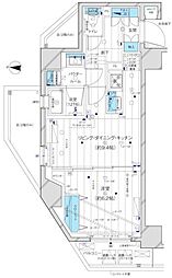 MAINSTAGE三ノ輪WEST 1LDKの間取図画像