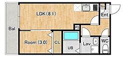 (仮称)ジーメゾン福生加美平グラシア 1LDKの間取図画像
