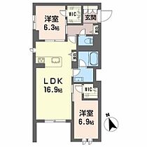 シャルマン大橋 A0101 ｜ 福岡県福岡市南区大橋４丁目29-19（賃貸マンション2LDK・1階・70.00㎡） その2