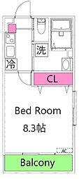 間取図画像 1K