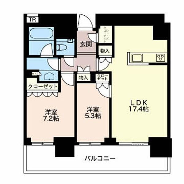 グランドメゾン御園座タワー 0806｜愛知県名古屋市中区栄１丁目(賃貸マンション2LDK・8階・67.21㎡)の写真 その2