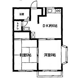 メゾンドプティール 2DKの間取図画像