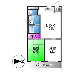 M'プラザ菱江 2LDKの間取図画像