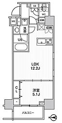 ステージグランデ錦糸町2 1LDKの間取図画像