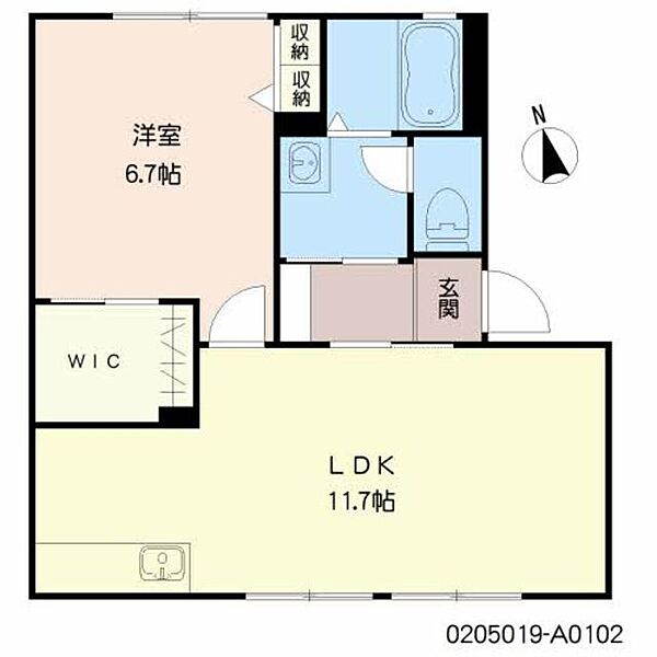 リモーネ A0102｜鹿児島県霧島市隼人町住吉(賃貸アパート1LDK・1階・43.75㎡)の写真 その2