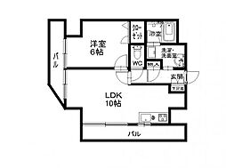 クロッサM'S 1LDKの間取図画像