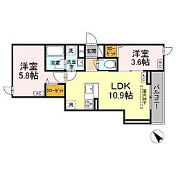 間取図画像 2LDK