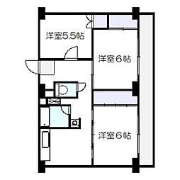 ビレッジハウス草部3号棟 2階