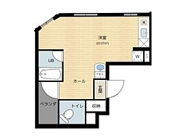 ドリームパレス ワンルームの間取図画像
