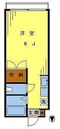 ローゼンハイム 1Kの間取図画像