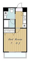 アーデン町田 7階1Kの間取り