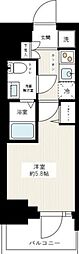 AZESTアオト2 1Kの間取図画像
