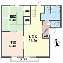 フロンティア1．2．3．4号館 2101 ｜ 大阪府阪南市下出592（賃貸アパート2LDK・1階・50.80㎡） その2