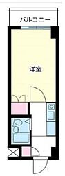 クレアトゥール新宿21 1Kの間取図画像