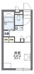 レオパレスポートサイド 1Kの間取図画像