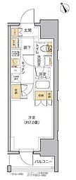 リビオメゾン田端 1Kの間取図画像