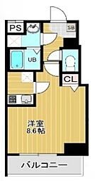 Courtyard Asakusa 4階1Kの間取り