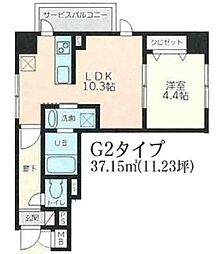 JR京浜東北・根岸線 大井町駅 徒歩9分の賃貸マンション 1階1LDKの間取り