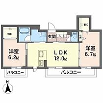 フェリーチェ 0302 ｜ 滋賀県大津市南志賀３丁目12-24（賃貸マンション2LDK・3階・59.64㎡） その2