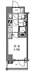 S-RESIDENCE本中山aloria 1Kの間取図画像