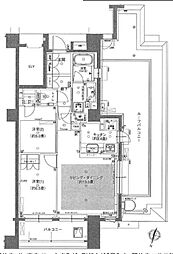 パークハウス練馬春日町 2LDKの間取図画像